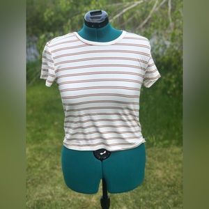 Stripped Cropped Tshirt